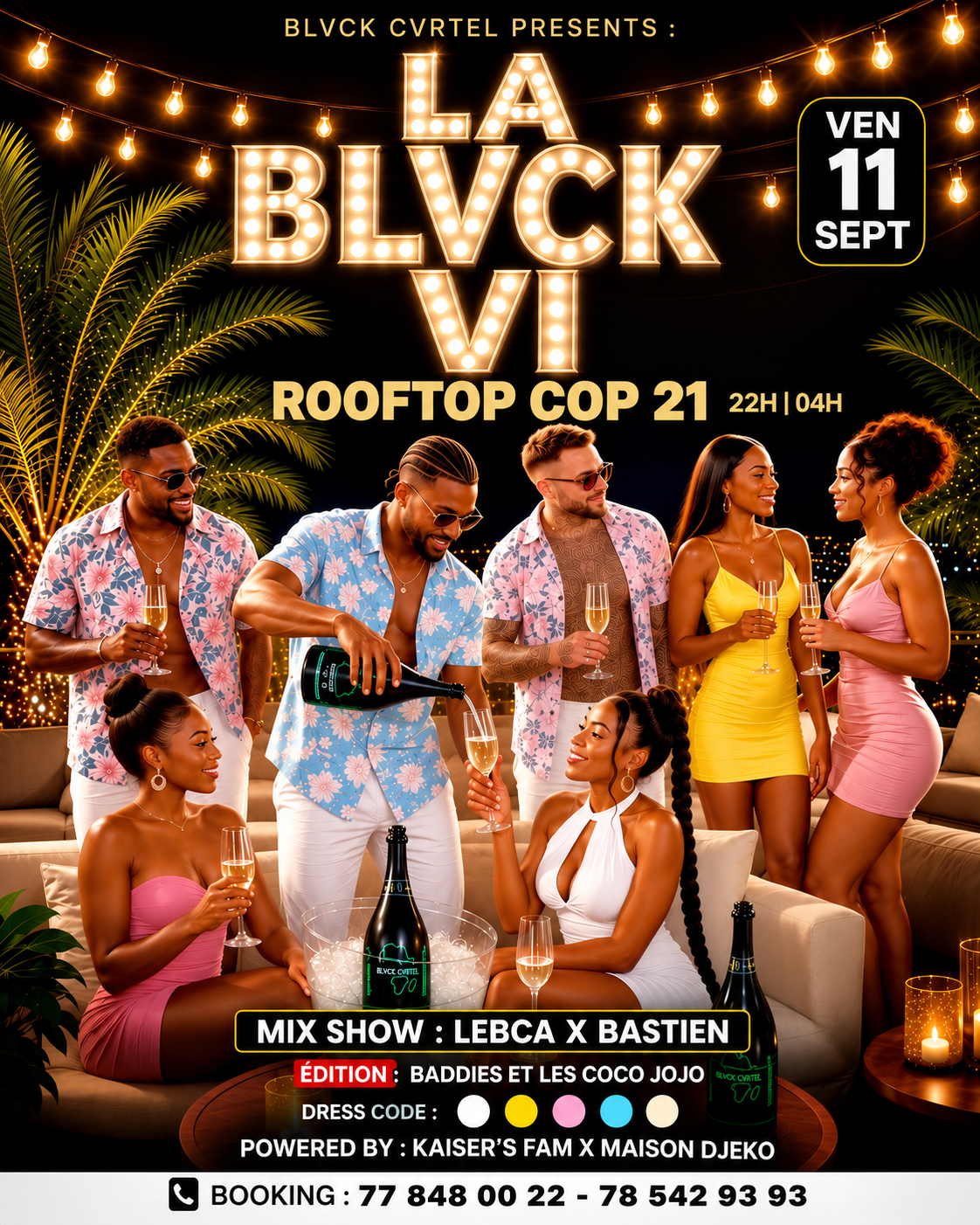 Affiche LA BLVCK VI by KAISER'S FAM x MAISON DJEKO